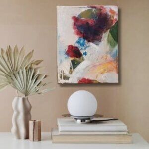 OriginalWall Art modern abstract acrylic painting on canvas. Size: 8 x 10 inches